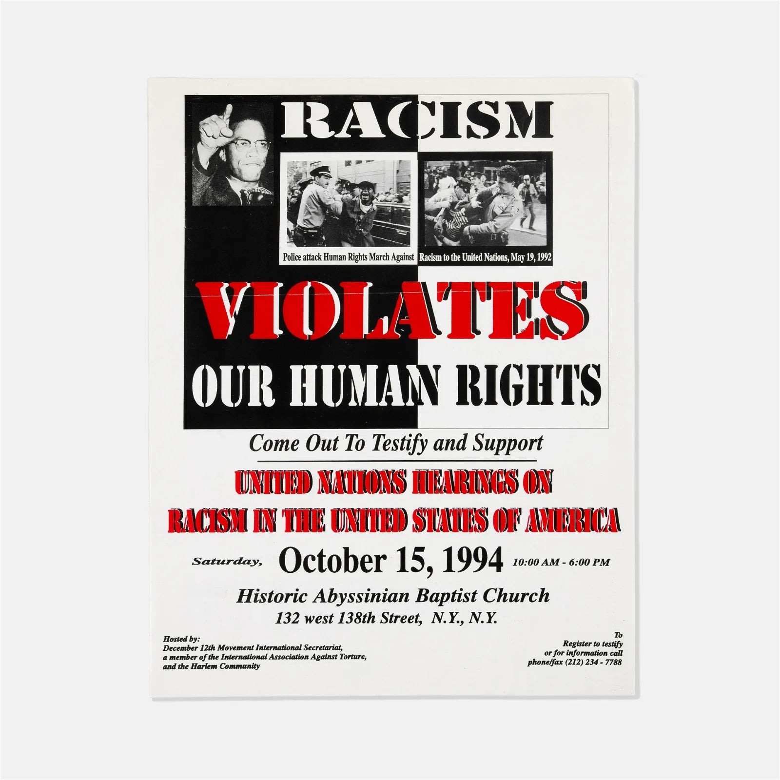 Black Liberation, Anti-Racism Flyer